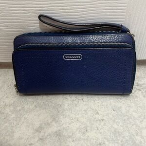 Coach purple continental wallet